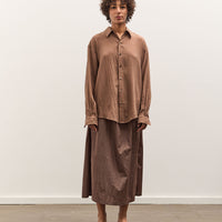 Colbo Office Shirt, Sheer Crinkled Clay