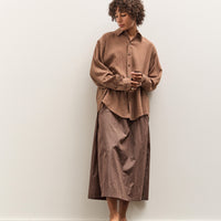 Colbo Office Shirt, Sheer Crinkled Clay