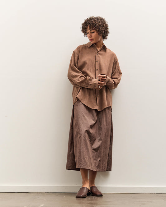 Colbo Office Shirt, Sheer Crinkled Clay
