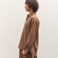 Colbo Office Shirt, Sheer Crinkled Clay