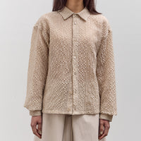 Colbo Cropped Shirt, Textured Gingham