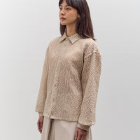 Colbo Cropped Shirt, Textured Gingham