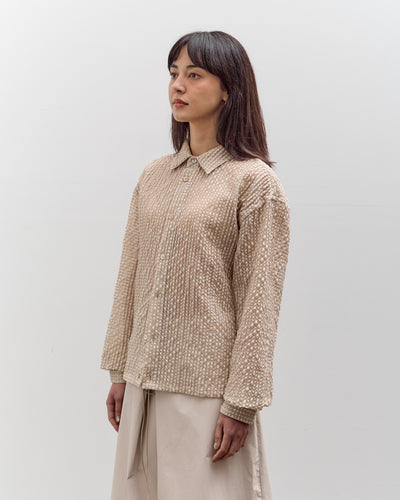 Colbo Cropped Shirt, Textured Gingham