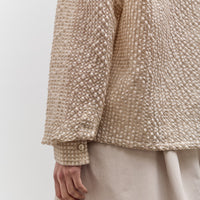 Colbo Cropped Shirt, Textured Gingham