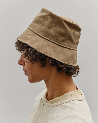 Colbo Double Raw Edge Bucket Hat, Olive