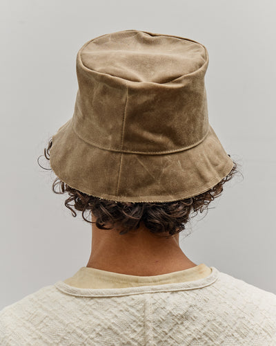 Colbo Double Raw Edge Bucket Hat, Olive