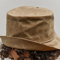 Colbo Double Raw Edge Bucket Hat, Olive