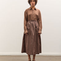 Colbo Elastic Skirt, Crinkly Brown Nylon