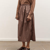 Colbo Elastic Skirt, Crinkly Brown Nylon