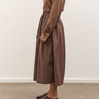 Colbo Elastic Skirt, Crinkly Brown Nylon