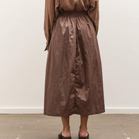 Colbo Elastic Skirt, Crinkly Brown Nylon