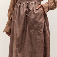 Colbo Elastic Skirt, Crinkly Brown Nylon
