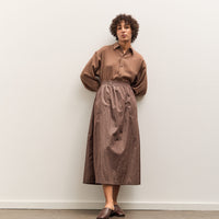 Colbo Elastic Skirt, Crinkly Brown Nylon