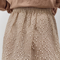 Colbo Elastic Skirt, Textured Gingham