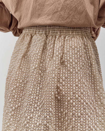 Colbo Elastic Skirt, Textured Gingham