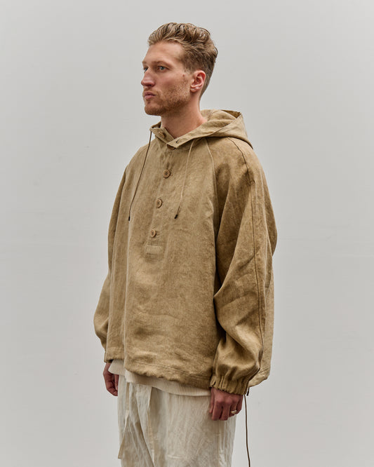 Colbo Hooded Raglan Parka, Hard Wash Beige