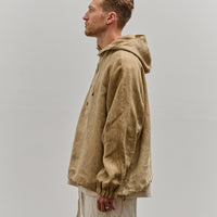 Colbo Hooded Raglan Parka, Hard Wash Beige