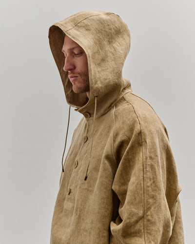 Colbo Hooded Raglan Parka, Hard Wash Beige