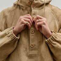 Colbo Hooded Raglan Parka, Hard Wash Beige