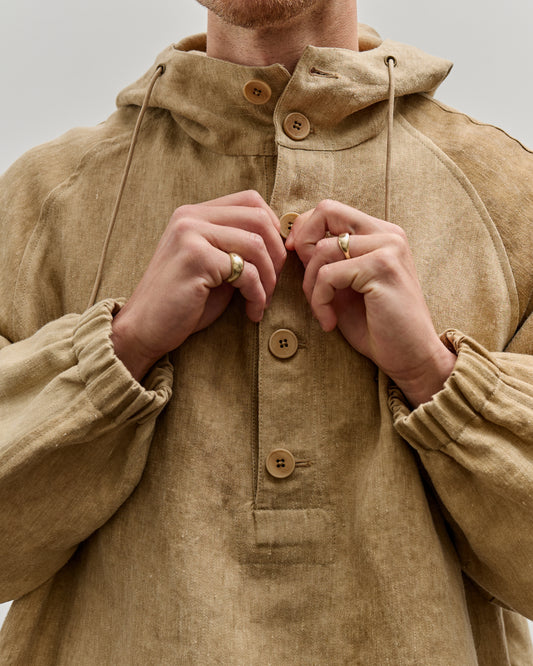 Colbo Hooded Raglan Parka, Hard Wash Beige