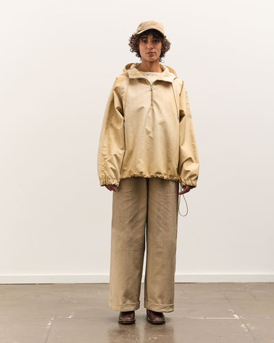 Colbo Hooded Raglan Parka, Washed Yellow Stripe