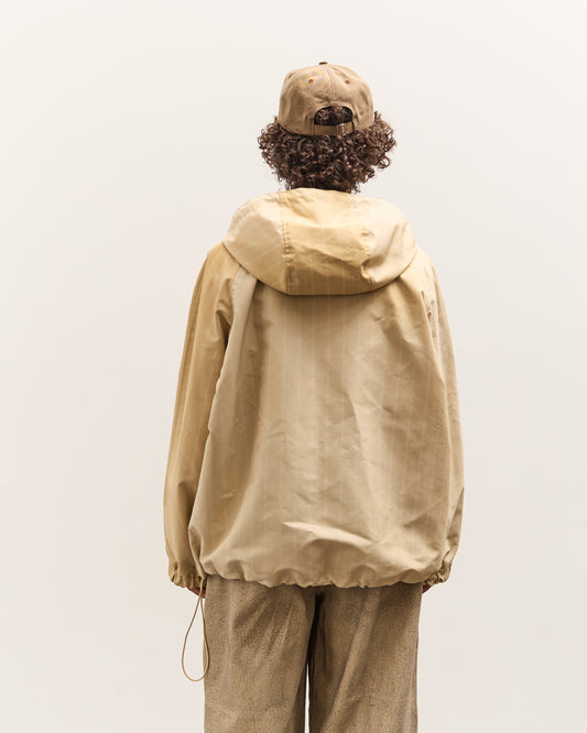 Colbo Hooded Raglan Parka, Washed Yellow Stripe