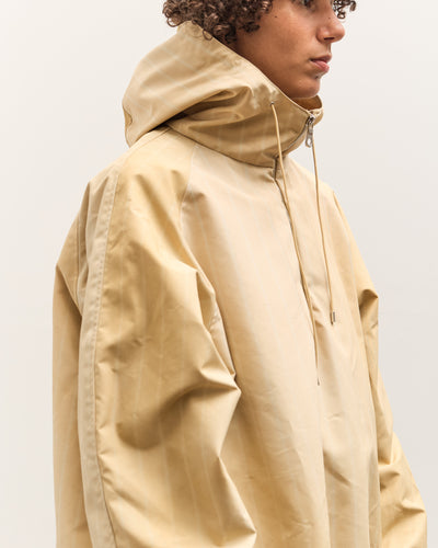 Colbo Hooded Raglan Parka, Washed Yellow Stripe