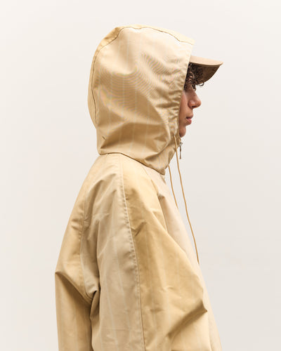 Colbo Hooded Raglan Parka, Washed Yellow Stripe