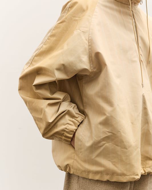 Colbo Hooded Raglan Parka, Washed Yellow Stripe