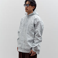 Colbo Hooded Shirt, Blue Pinstripe