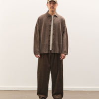 Colbo Knit Cardigan Polo Unisex, Heather Brown