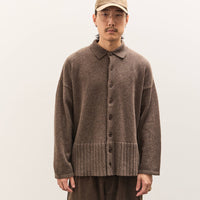 Colbo Knit Cardigan Polo Unisex, Heather Brown