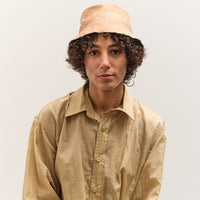 Colbo Leather Bucket Hat, Distressed Beige