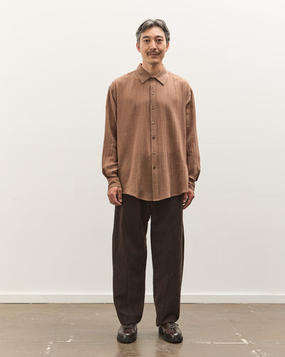 Colbo Office Shirt Unisex, Sheer Crinkled Clay