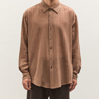 Colbo Office Shirt Unisex, Sheer Crinkled Clay