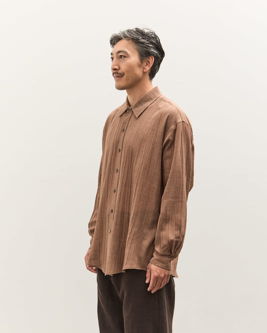 Colbo Office Shirt Unisex, Sheer Crinkled Clay