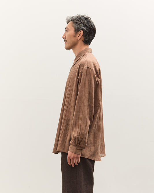 Colbo Office Shirt Unisex, Sheer Crinkled Clay