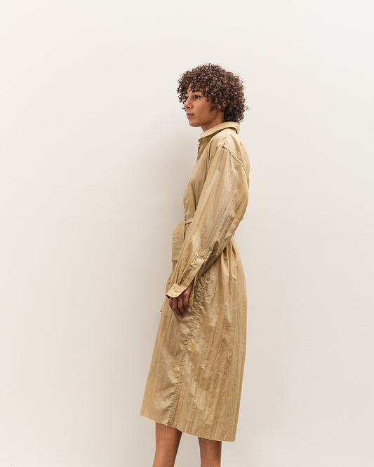 Colbo Office Dress, Washed Gold Nylon