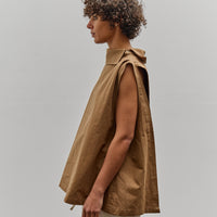 Colbo Side Collar Vest, Ochre