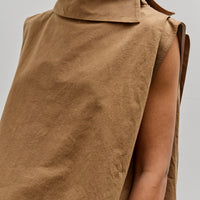 Colbo Side Collar Vest, Ochre