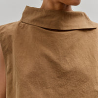 Colbo Side Collar Vest, Ochre