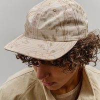 Colbo Summer Cap, Beige Floral Pattern