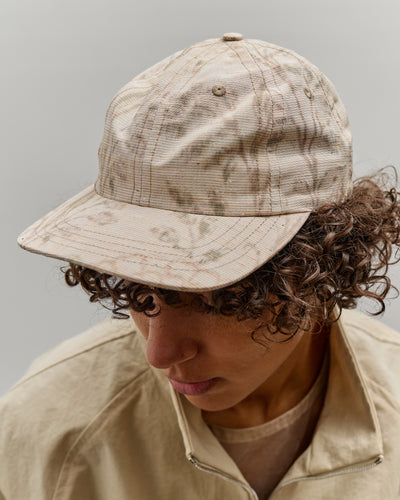 Colbo Summer Cap, Beige Floral Pattern