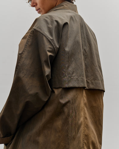 Colbo Trench Coat, Washed Dark Brown