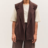 Colbo Gabby Vest, Dark Brown