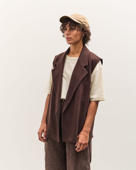 Colbo Gabby Vest, Dark Brown