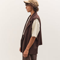 Colbo Gabby Vest, Dark Brown