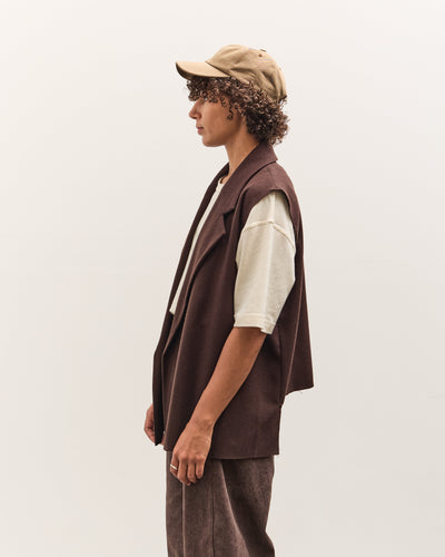 Colbo Gabby Vest, Dark Brown