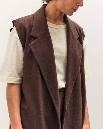 Colbo Gabby Vest, Dark Brown