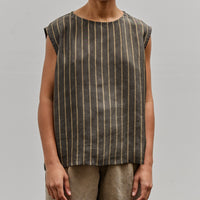 Colbo Vest T, Charcoal & Gold Stripe